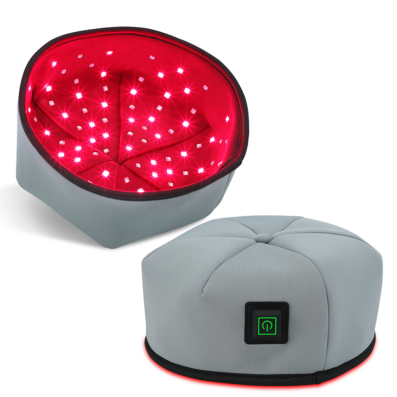 Hair Care Brand - Rotlichttherapiegerät, Behandlungshut, Nahinfrarot-LED-Helm für Haarwachstum, Mütze,