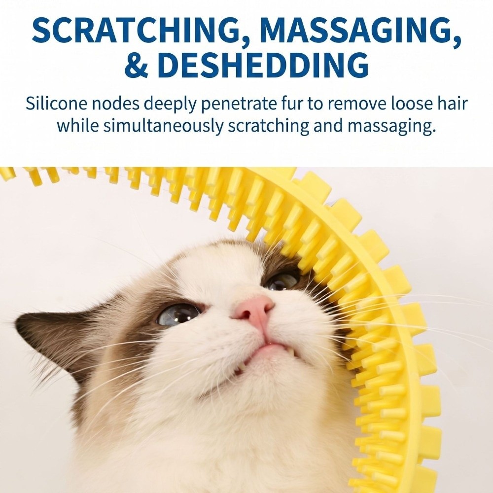 House Hair Care - Kunststoff-Katzentunnelbürste zur Haarentfernung Professioneller Katzen-DIY-Reibungsring Weiche