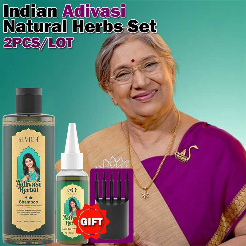 Hair Care India - Kräuter Haarwachstum Set Indien Adivasi Rosmarin