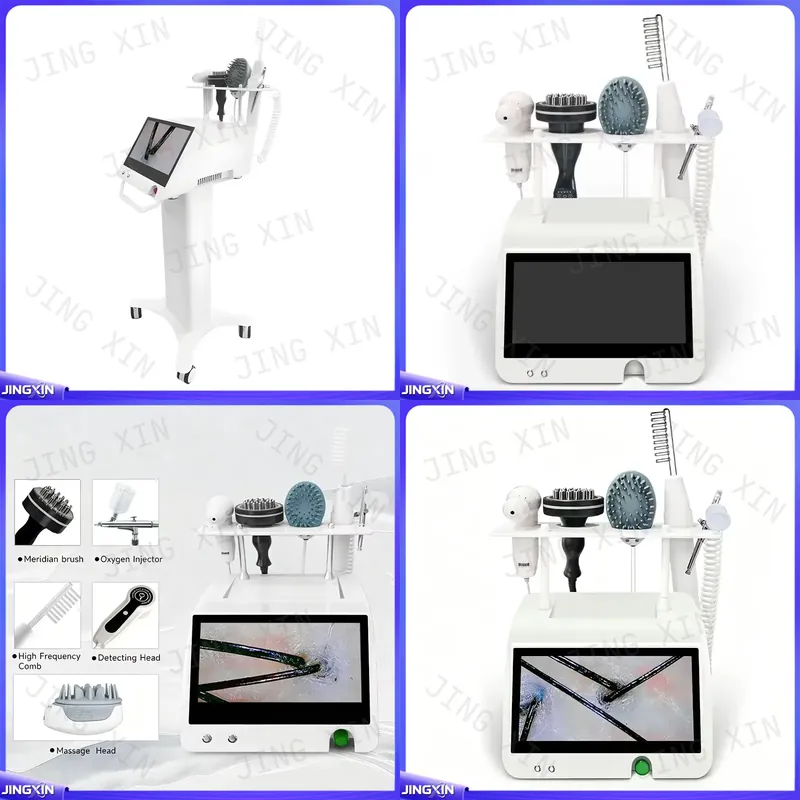 Hair Care Wella - Maßgeschneidert für 12-Zoll-Desktop-Kopfhautpflege-Haarfollikel-Detektor Meridian-Massage Wellness-Center Fünf-in-Eins-Instrument