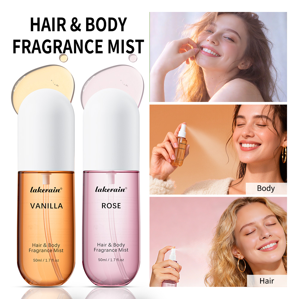 Hair Care Spray - 50ml Vanille-Rosen-Duftspray Haar- & Körper-Duftnebel Frischer