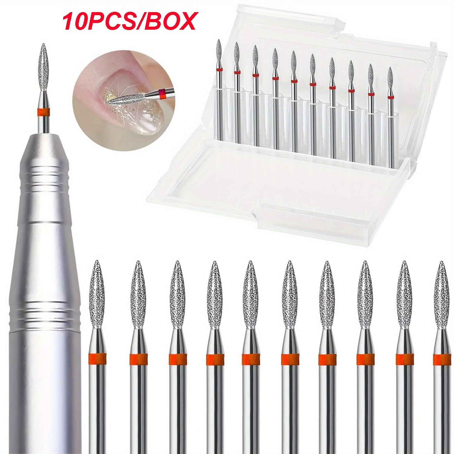 Hair Care Set - 10 TEILE/SCHACHTEL 3/32'' Fine-F Professionelle Diamant