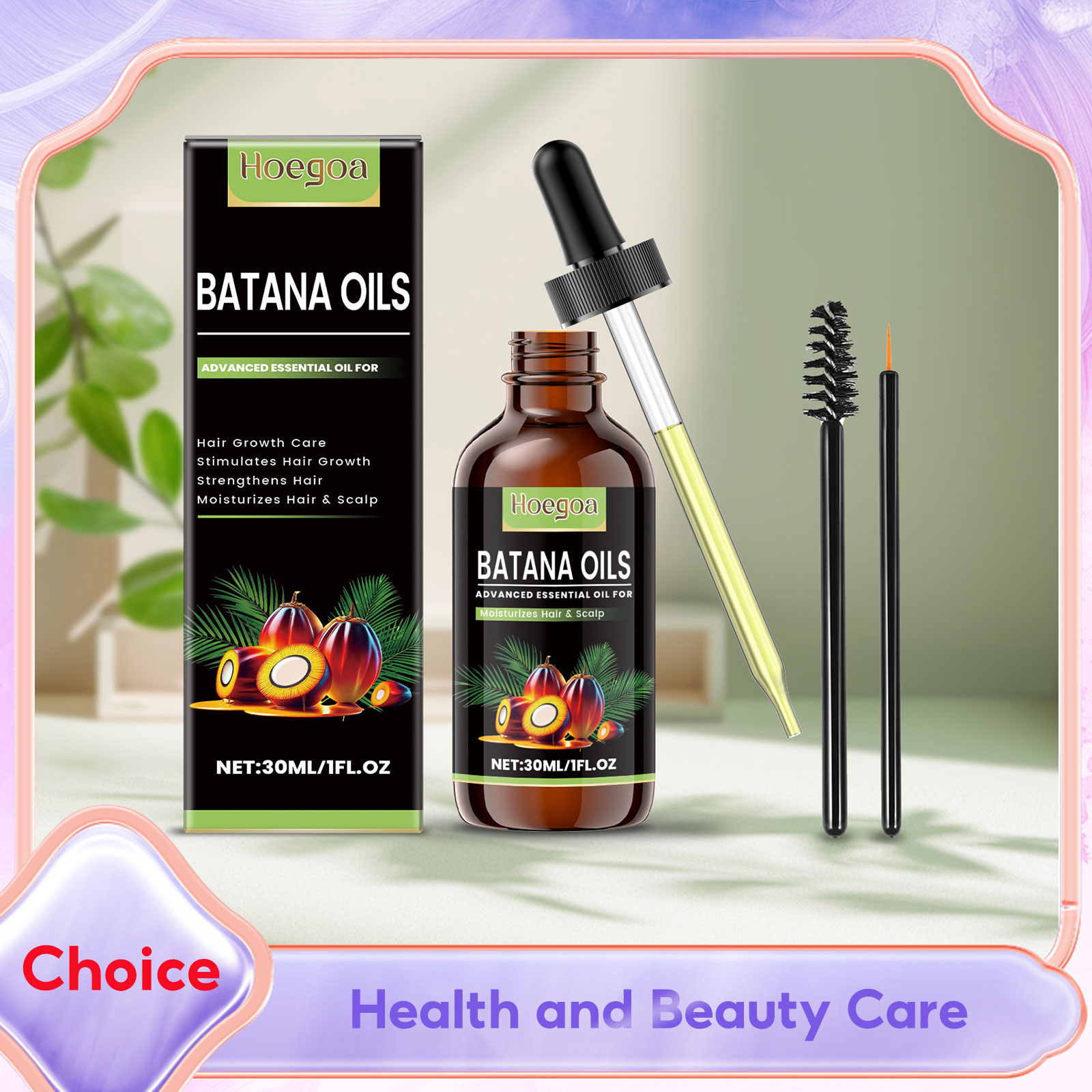 Hair Care Natural - Batana-Öl für das Haarwachstum, revitalisierend, stärkend,