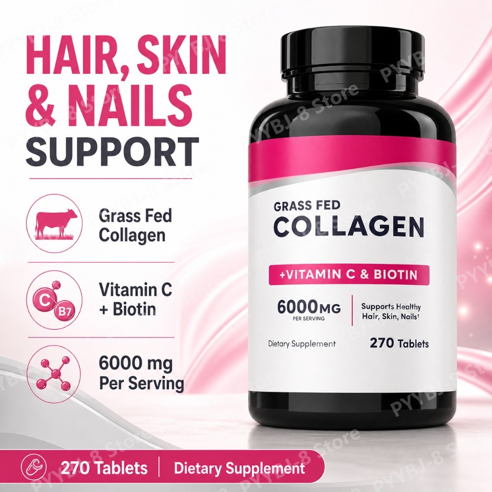 Hair Care Vitamin - Kollagen-Tabletten 6000mg mit Vitamin C und