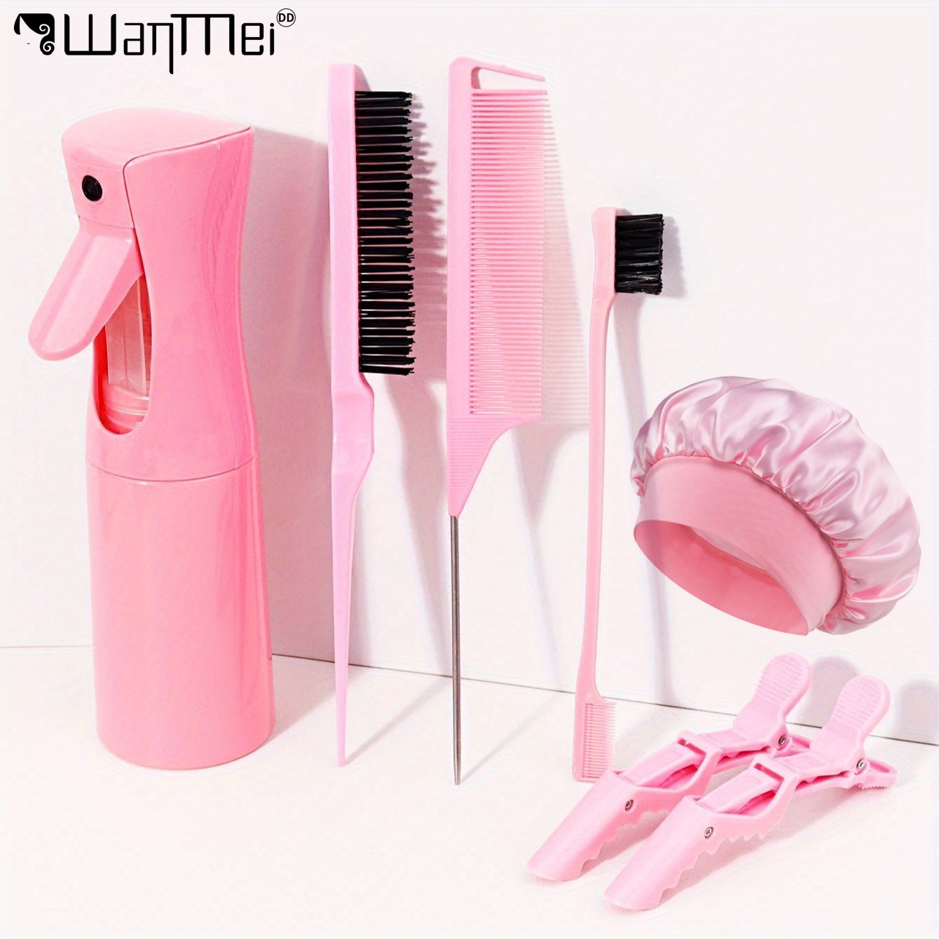 Hair Care Spray - Professionelles Haarstyling-Werkzeugset Kontinuierliche Sprühflasche Rattenschwanzkamm Kantenbürste