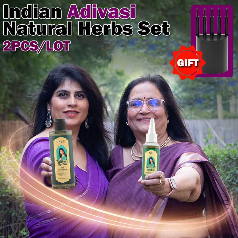 Hair Care India - Haarwuchsöl-Set Rosmarin Haarwuchsöl Natürliches Kräuter-Haarpflege-Shampoo Indisches