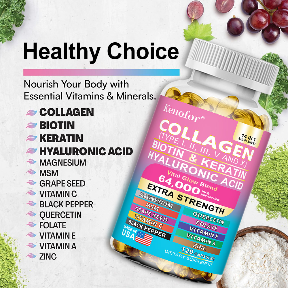 Komplexe Kollagenkapseln, erhe – Hair Care Vitamin Bewertung und Preis