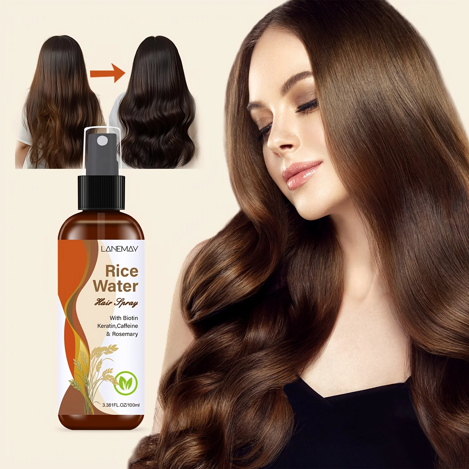 Reiswasser-Haarspray – mit Bio – Hair Care Vitamin Bewertung und Preis