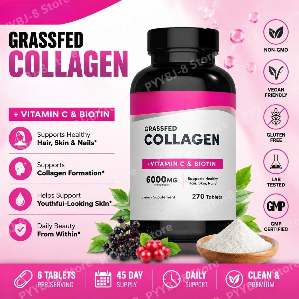 Kollagen-Tabletten 6000mg mit  – Hair Care Vitamin Bewertung und Preis